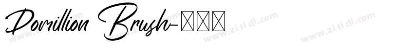 Domillion Brush字体转换